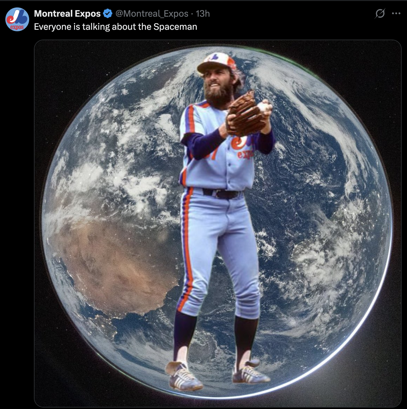 tweet screenshot of bill lee overlaid on photo of the earth from artemis 2 mission